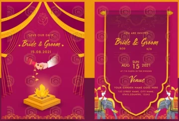 South Indian Wedding Invite Card